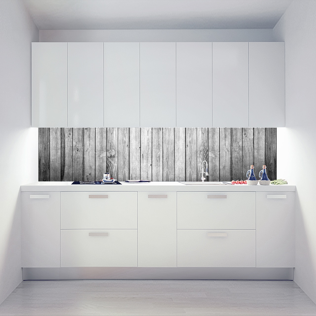 Küchenrückwand Wandklamotte Wide Wood Grey