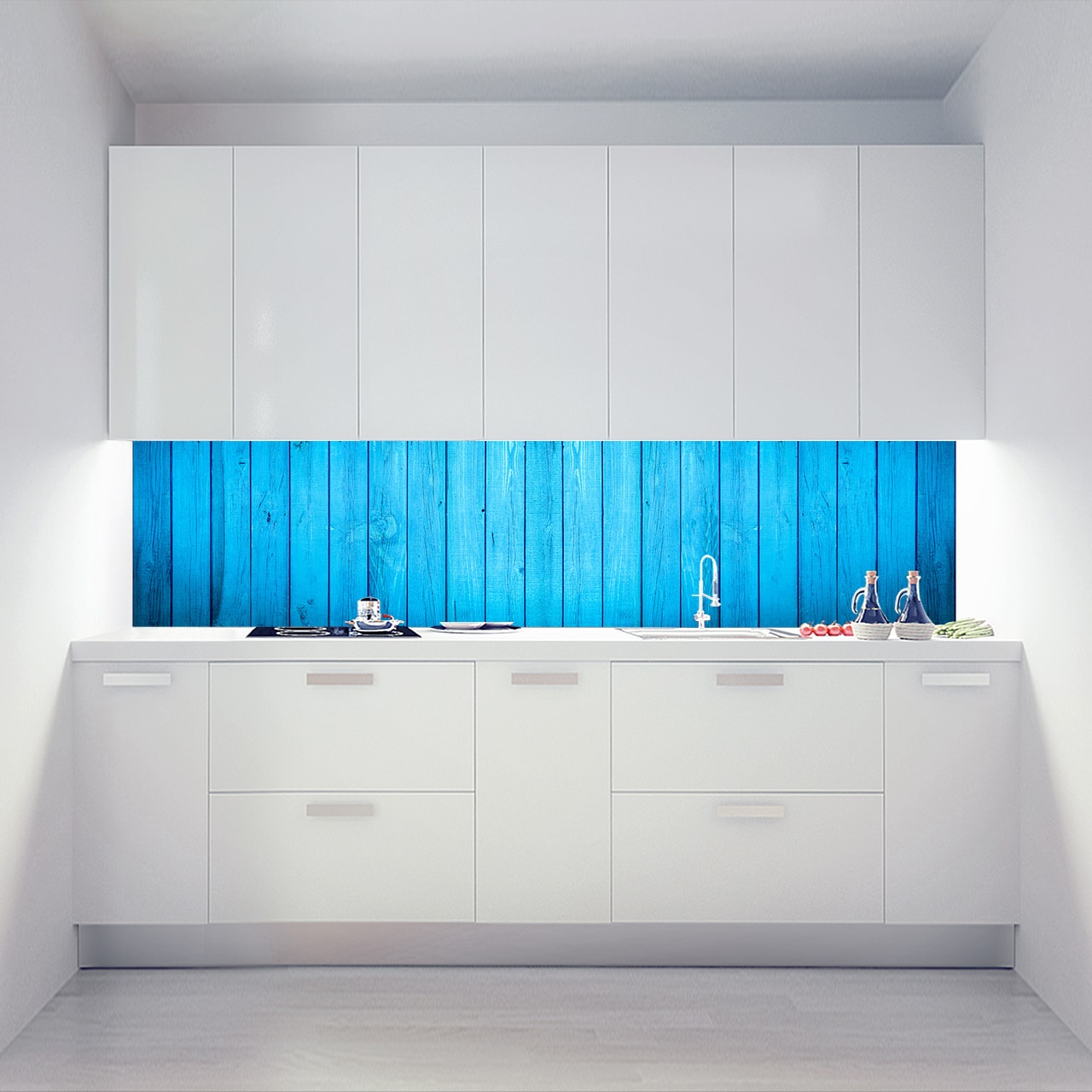 Küchenrückwand Wandklamotte Wide Wood Blue