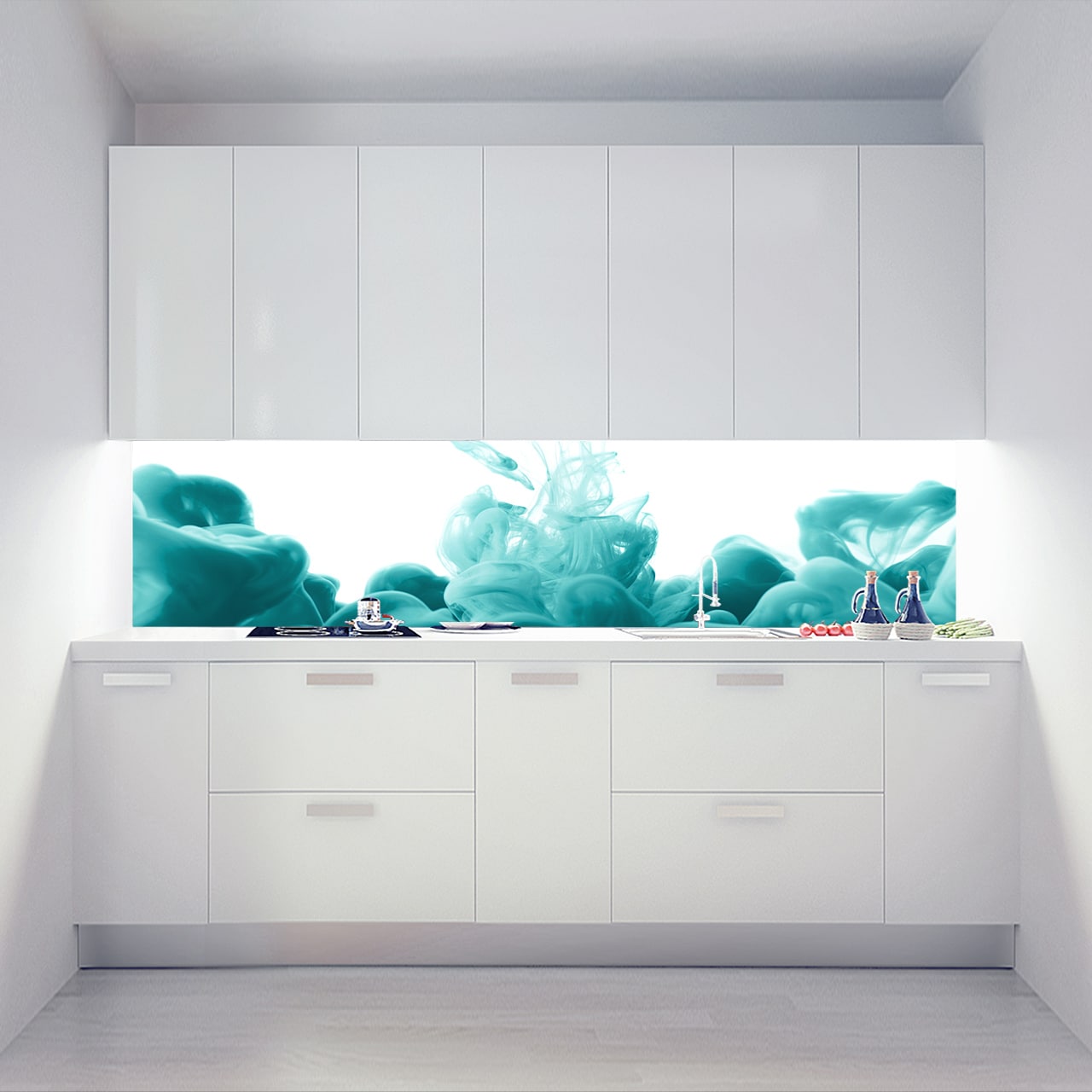 Küchenrückwand Wandklamotte Ace Vape Türkis